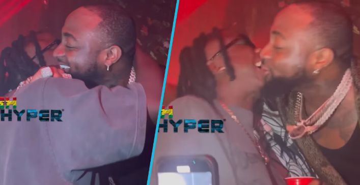 Watch The Moment Davido Hugs Stonebwoy Tightly As Couples Do, Video Trends